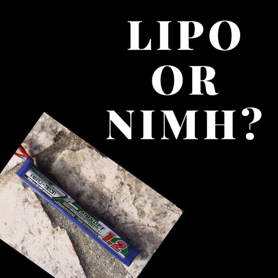 LiPo airsoft battery compared to NiMH